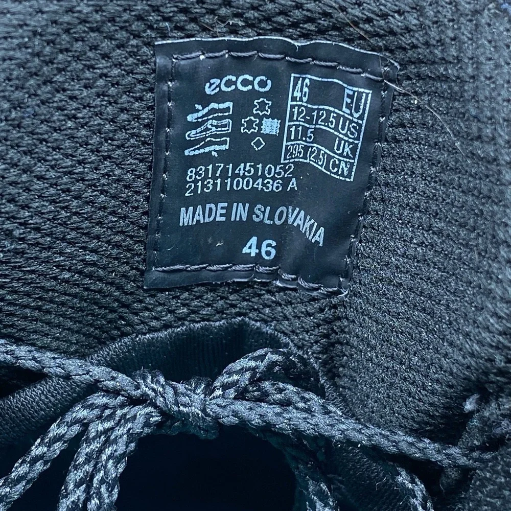 ECCO Track 25‎ Low GORE-TEX Hiking Shoes Black Men's 12 EU 46 Outdoor Waterproof